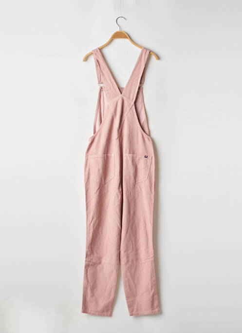 Salopette fermeture boutonnée sur le devant fines bretelles rose TEDDY SMITH fille