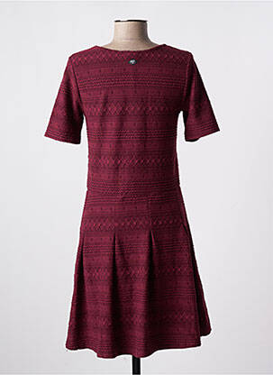 Robe mi-longue manches courtes manches courtes rouge LE TEMPS DES CERISES fille