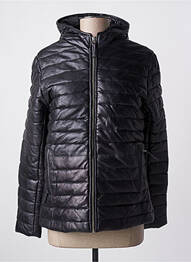 Doudoune poches a capuche noir LADC femme