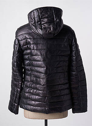 Doudoune poches a capuche noir LADC femme
