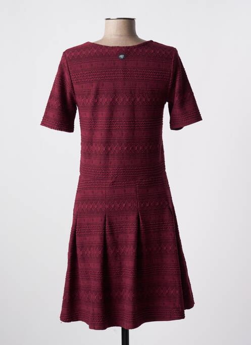 Robe mi-longue manches courtes manches courtes rouge LE TEMPS DES CERISES fille
