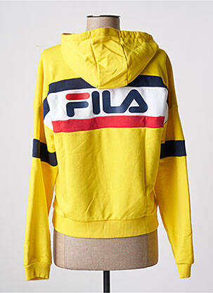 Sweat-shirt stretch manches longues jaune FILAMENT femme