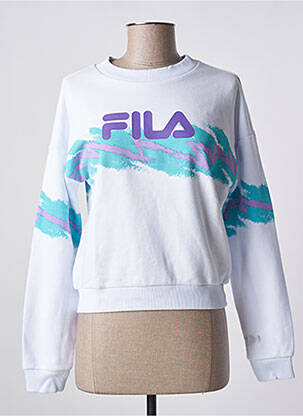 Sweat-shirt stretch manches longues violet FILA femme