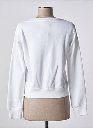 Sweat-shirt stretch manches longues blanc NEW BALANCE femme