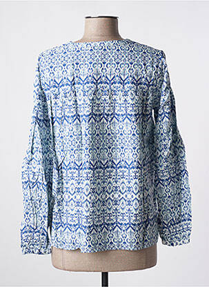 Blouse imprimé fantaisie manches longues bleu PEPE JEANS fille