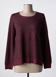 Pull maille fine manches longues rouge LE TEMPS DES CERISES fille