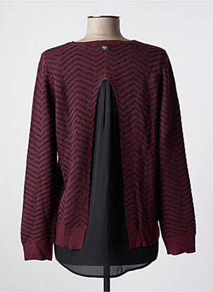 Pull maille fine manches longues rouge LE TEMPS DES CERISES fille