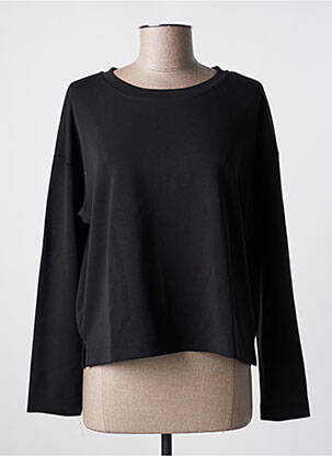Sweat-shirt stretch manches longues noir MINIMUM femme