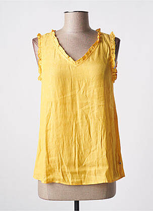 Blouse coupe fluide sans manche jaune LE TEMPS DES CERISES fille