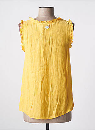 Blouse coupe fluide sans manche jaune LE TEMPS DES CERISES fille