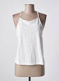 Top col carré fines bretelles beige TEDDY SMITH fille