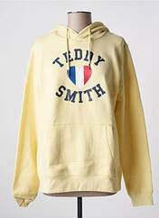 Sweat-shirt à capuche jaune TEDDY SMITH pour femme seconde vue