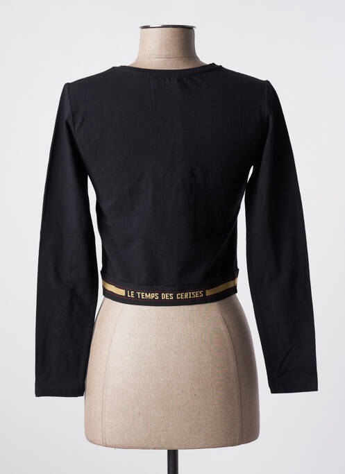 Sweat-shirt noir LE TEMPS DES CERISES femme