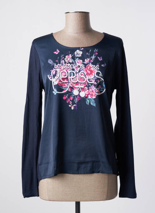 T-shirt bleu LE TEMPS DES CERISES pour femme