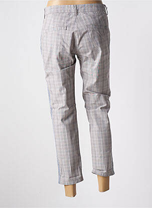 Pantalon 7/8 taille à pinces taille normale gris REIKO femme