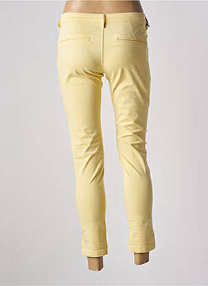 Pantalon 7/8 stretch taille normale jaune TEDDY SMITH femme