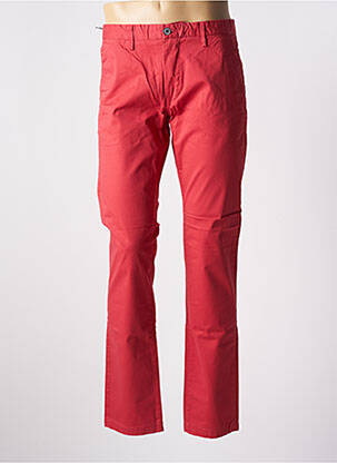 Pantalon chino poches taille normale rouge TEDDY SMITH homme