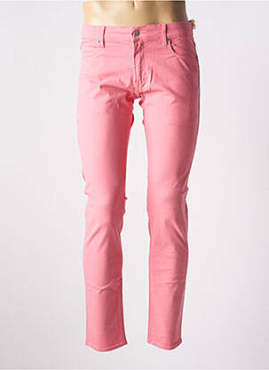 Pantalon slim fermeture zippée sous rabat boutonné taille normale rose KILIWATCH homme