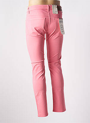 Pantalon slim fermeture zippée sous rabat boutonné taille normale rose KILIWATCH homme