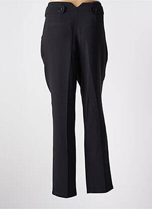 Pantalon droit tissage crêpe taille haute noir SCHOOL RAG femme