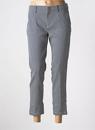 Pantalon 7/8 stretch bleu REIKO femme
