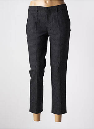 Pantalon 7/8 stretch taille normale noir REIKO femme