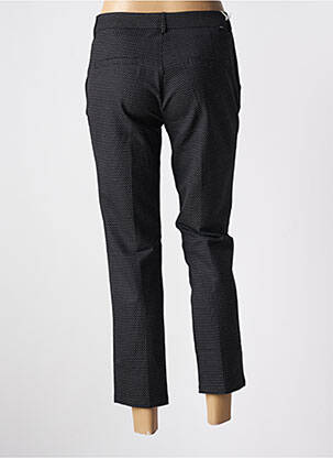 Pantalon 7/8 stretch taille normale noir REIKO femme