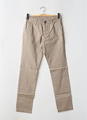 Pantalon chino tissage popeline taille normale beige DR DENIM homme
