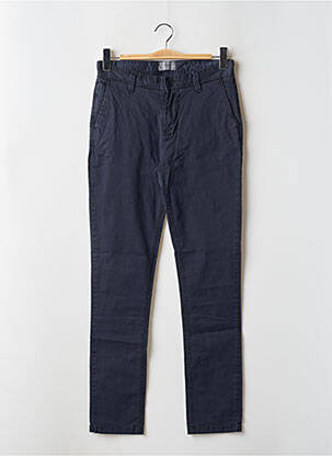 Pantalon chino tissage popeline taille normale bleu MINIMUM homme