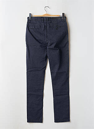 Pantalon chino tissage popeline taille normale bleu MINIMUM homme