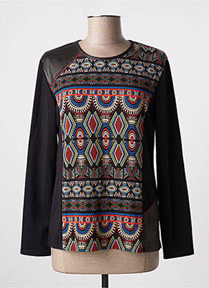 T-shirt manches longues manches longues noir GEVANA femme
