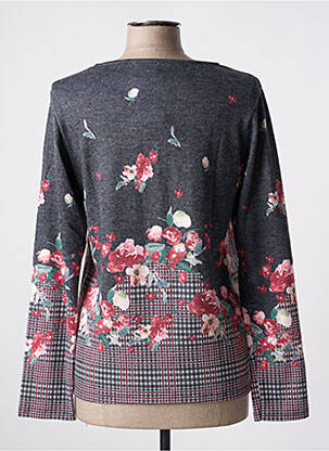 Pull coupe cintrée manches longues gris GALMALLA femme