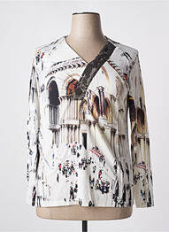 T-shirt manches longues manches longues beige QUATTRO femme