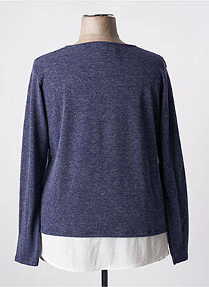 Sweat-shirt stretch manches longues bleu GALMALLA femme