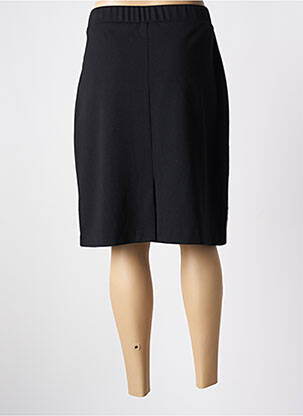 Jupe mi-longue taille haute noir MARI GIUDICELL femme
