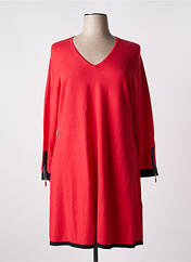 Robe pull rouge MARBLE pour femme seconde vue