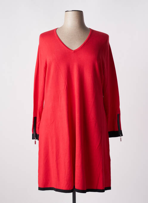 Robe pull rouge MARBLE pour femme