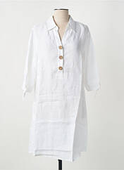 Robe courte blanc BLANC BOHEME pour femme seconde vue