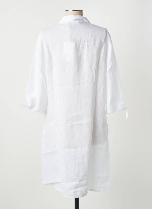 Robe courte blanc BLANC BOHEME pour femme