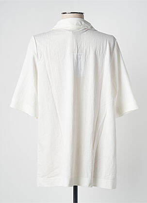 Top stretch manches courtes beige BLANC BOHEME femme