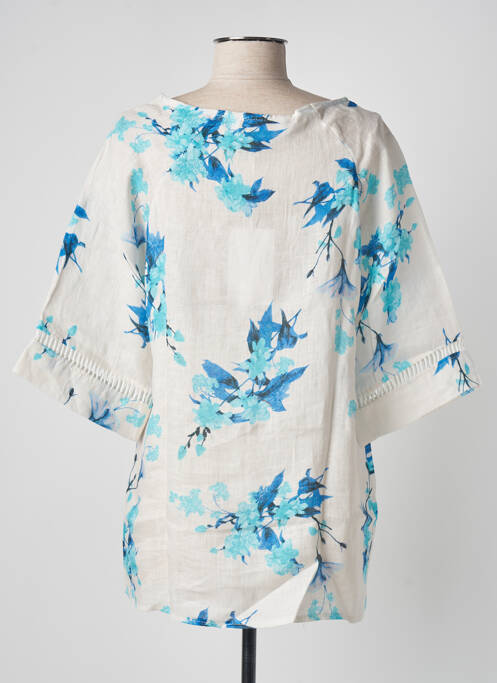 Blouse bleu BLANC BOHEME pour femme