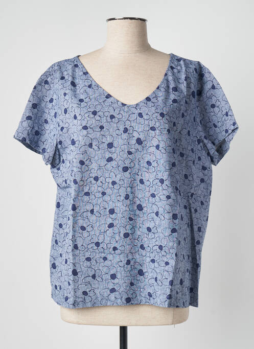 Blouse bleu BLANC BOHEME pour femme