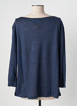Top stretch manches longues bleu BLANC BOHEME femme