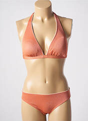 Maillot de bain 2 pièces orange COCO SAINT TROPEZ pour femme seconde vue