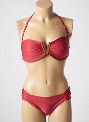 Maillot de bain 2 pièces rouge ADMAS pour femme seconde vue
