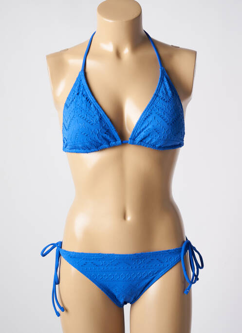 Maillot de bain 2 pièces bleu DAG ADOM pour femme
