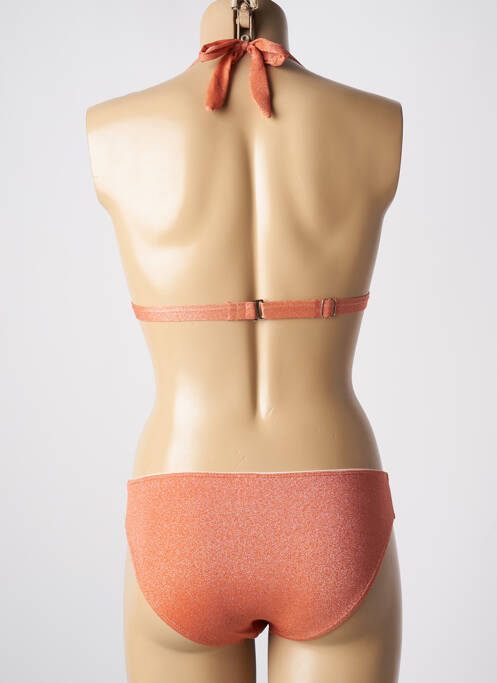 Maillot de bain 2 pièces orange COCO SAINT TROPEZ pour femme
