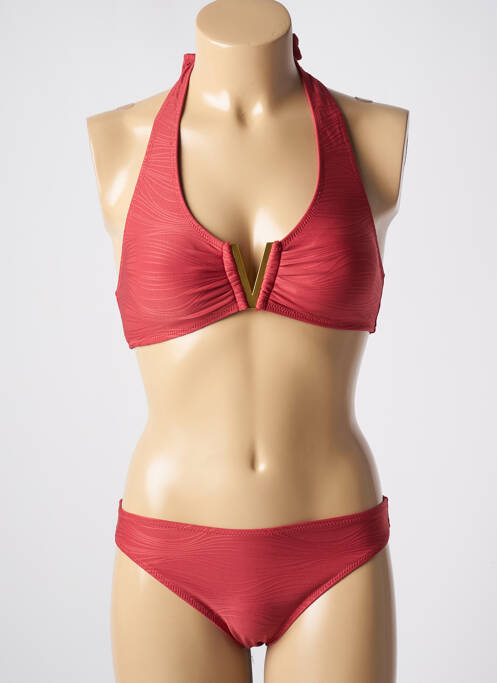 Maillot de bain 2 pièces rouge ADMAS pour femme