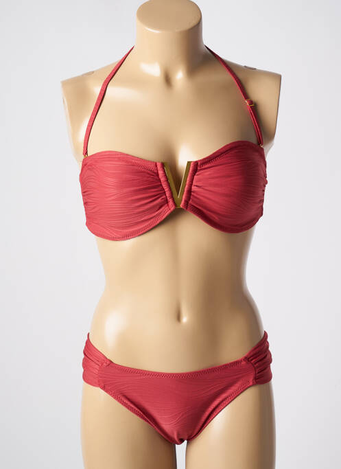 Maillot de bain 2 pièces rouge ADMAS pour femme