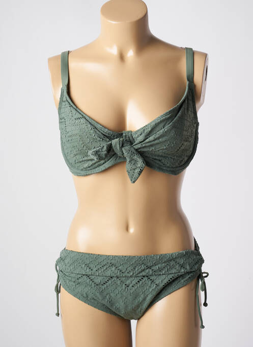Maillot de bain 2 pièces vert DAG ADOM pour femme